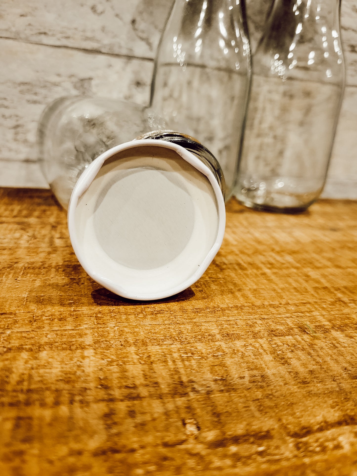 Glass Milk Bottles / 3 Pack - Flowers in Winter Shop