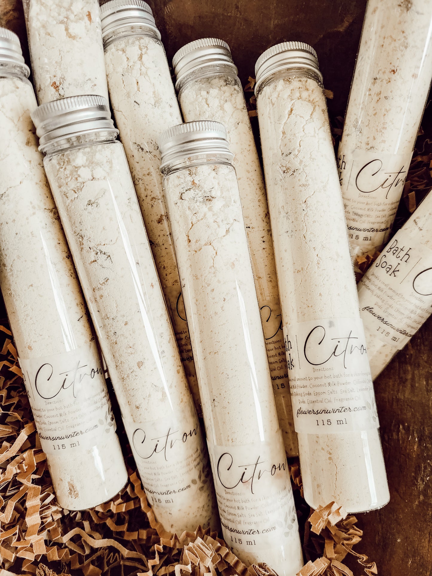 Citron Bath Soak - Flowers in Winter Shop