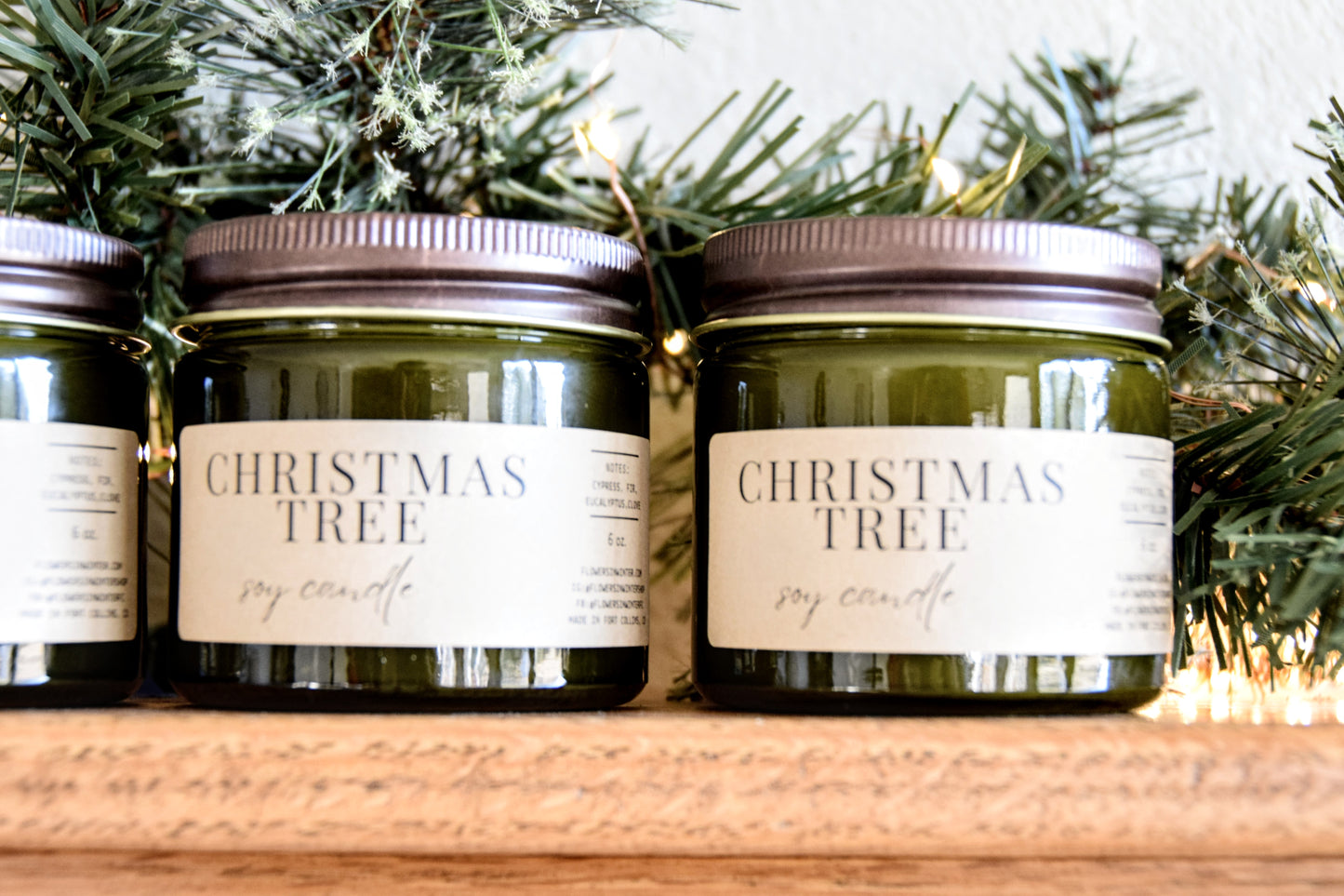 Christmas Tree Soy Candle - Flowers in Winter Shop