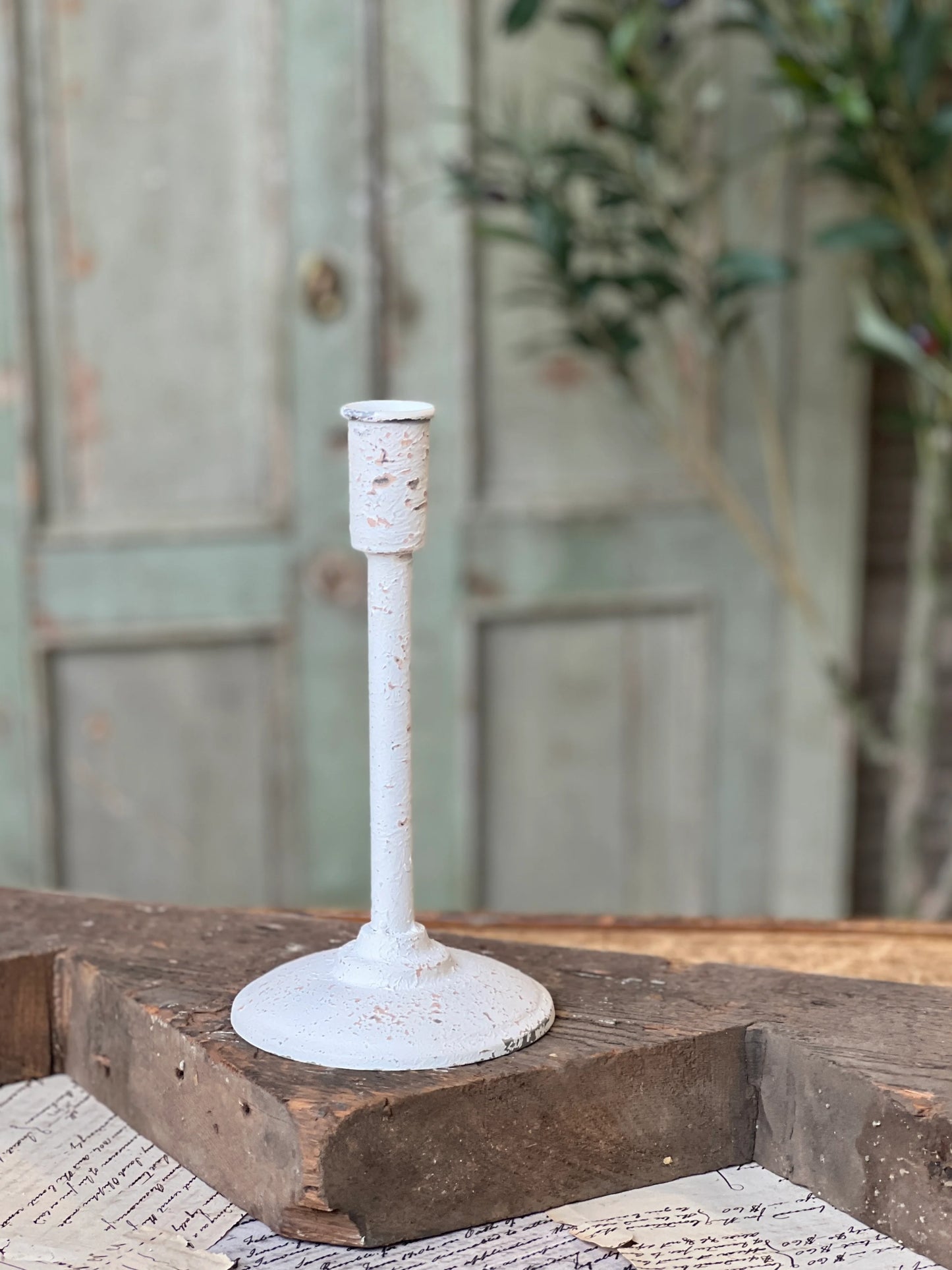 Fable Taper Holder 9" - Flowers in Winter Shop