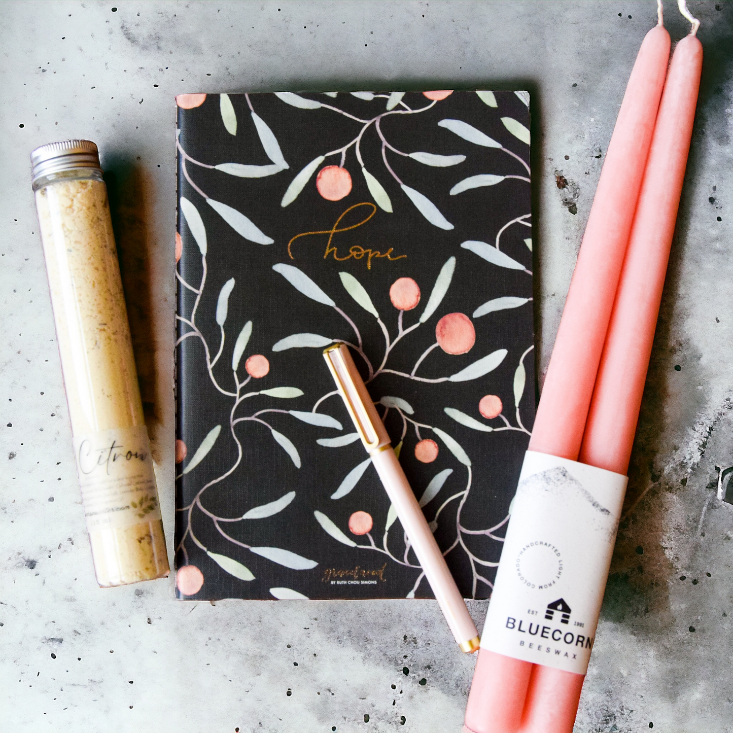 100% Beeswax Taper Candles - Flowers in Winter Shop