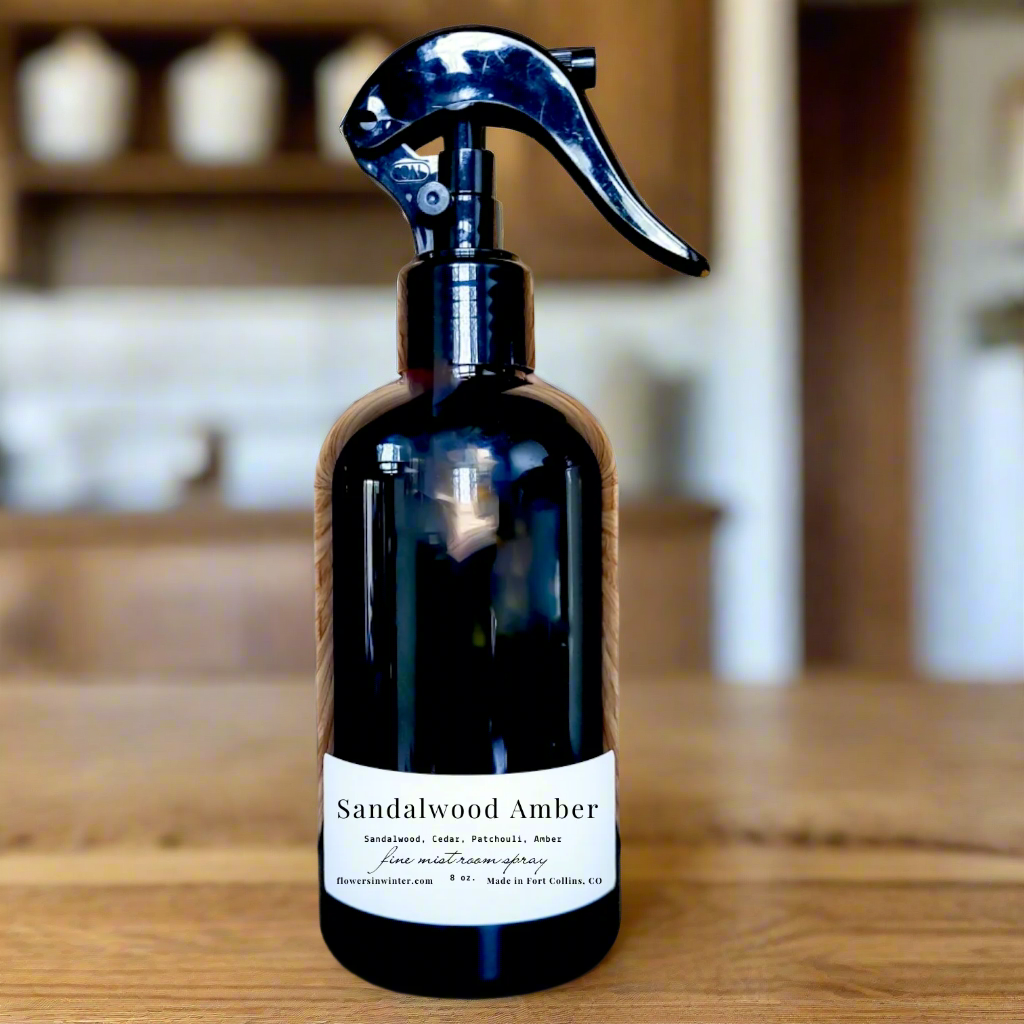 Sandalwood Amber Room Spray - Flowers in Winter Shop
