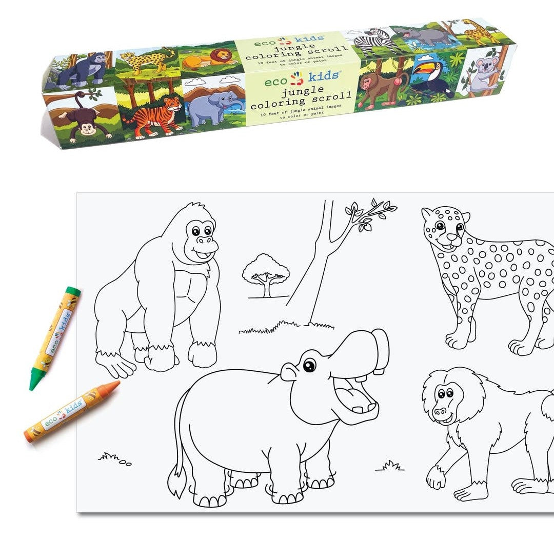 Jungle Coloring Scroll - Flowers in Winter Shop