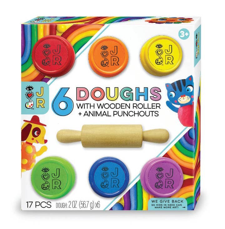 6 Doughs + Wooden Roller - Flowers in Winter Shop