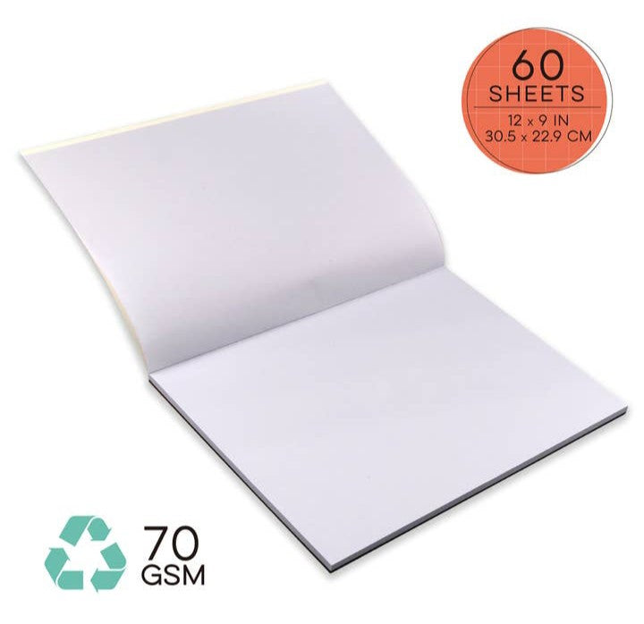 Recycled Newsprint Scribble Pad - Flowers in Winter Shop