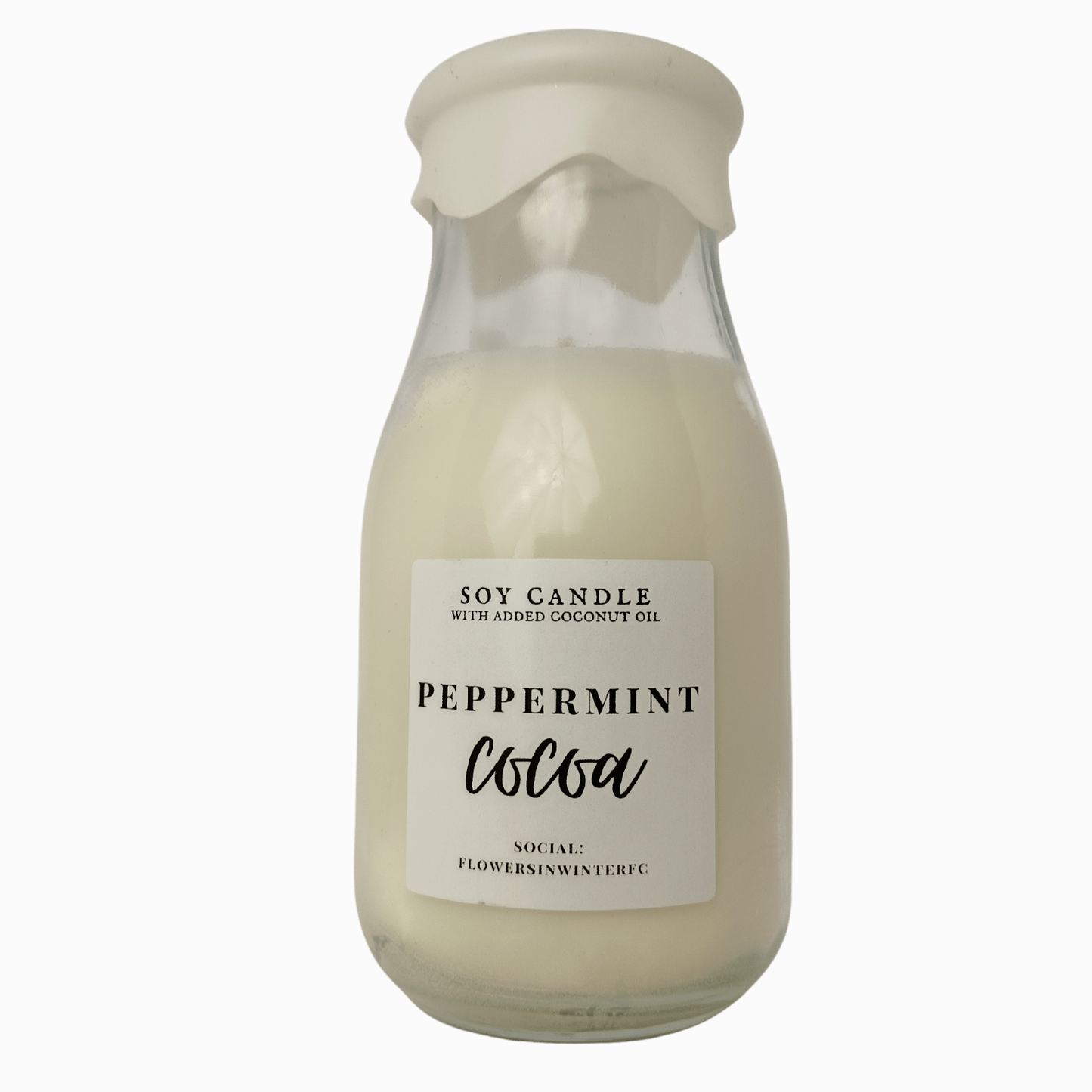 Peppermint Cocoa Candle - Flowers in Winter Shop