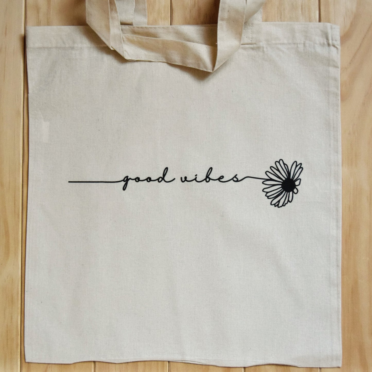 Tote Natural Cotton Canvas Basic Bag - Flowers in Winter Shop