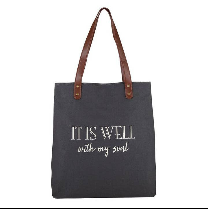 It Is Well With My Soul Handbag - Flowers in Winter Shop