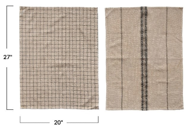 Tea Towels Woven Cotton Blend, Set of 2 - Flowers in Winter Shop