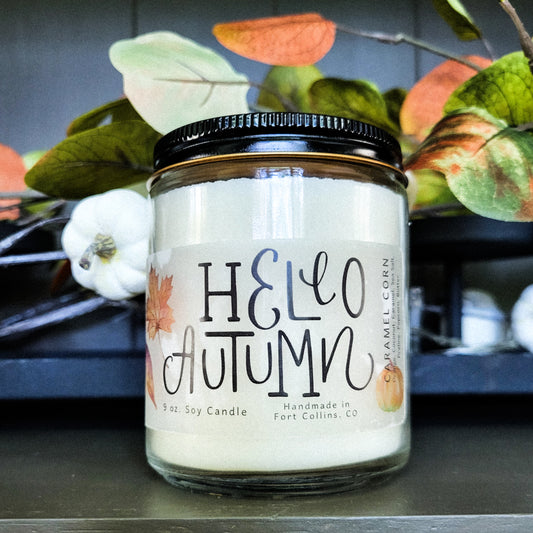Fall Container Soy Candle - Flowers in Winter Shop