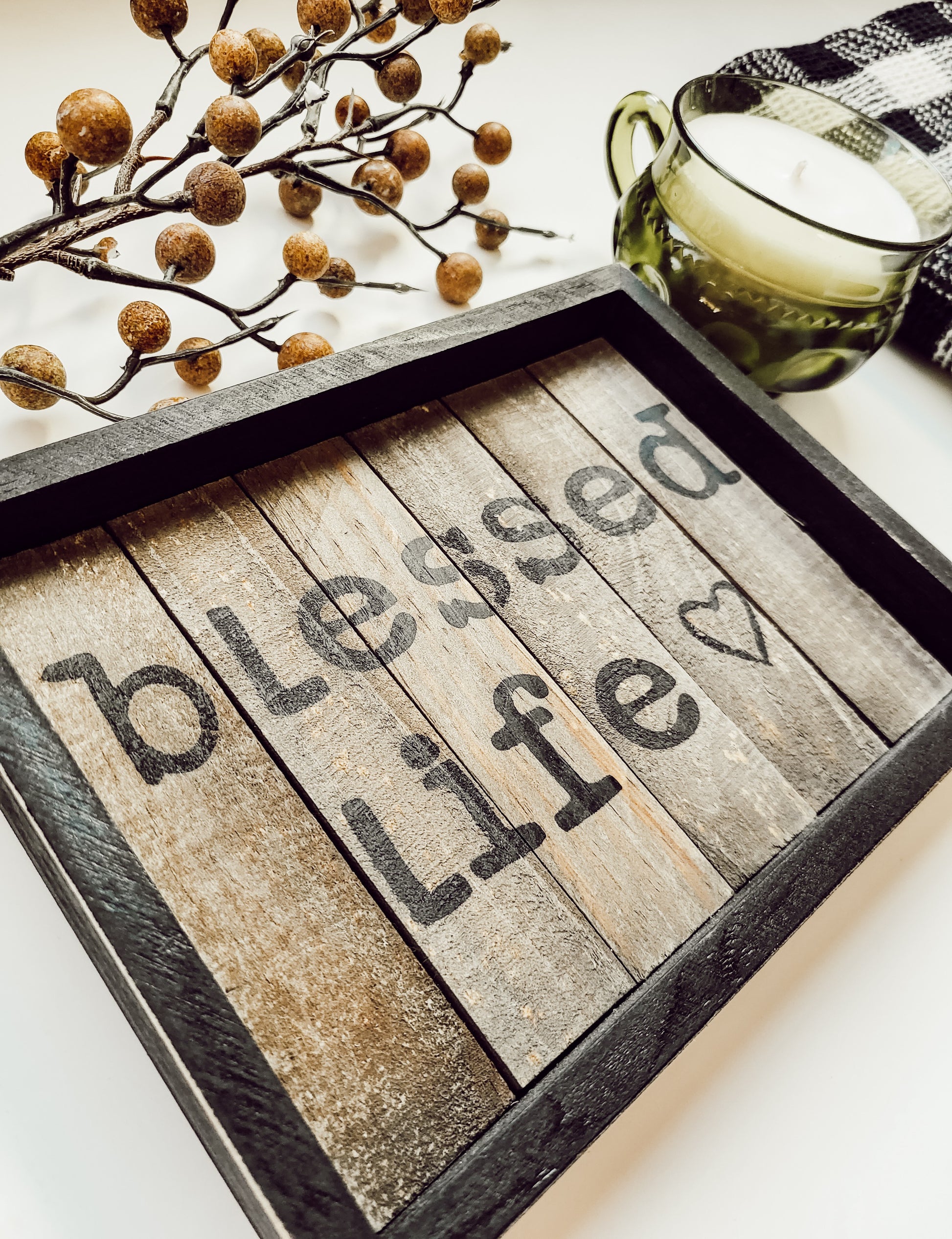 Blessed Life Sign - Flowers in Winter Shop