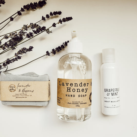 Lavender Grapefruit Bath & Body Set - Flowers in Winter Shop