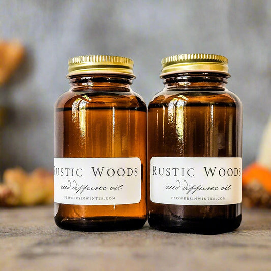 Rustic Woods Diffuser Oil - Flowers in Winter Shop