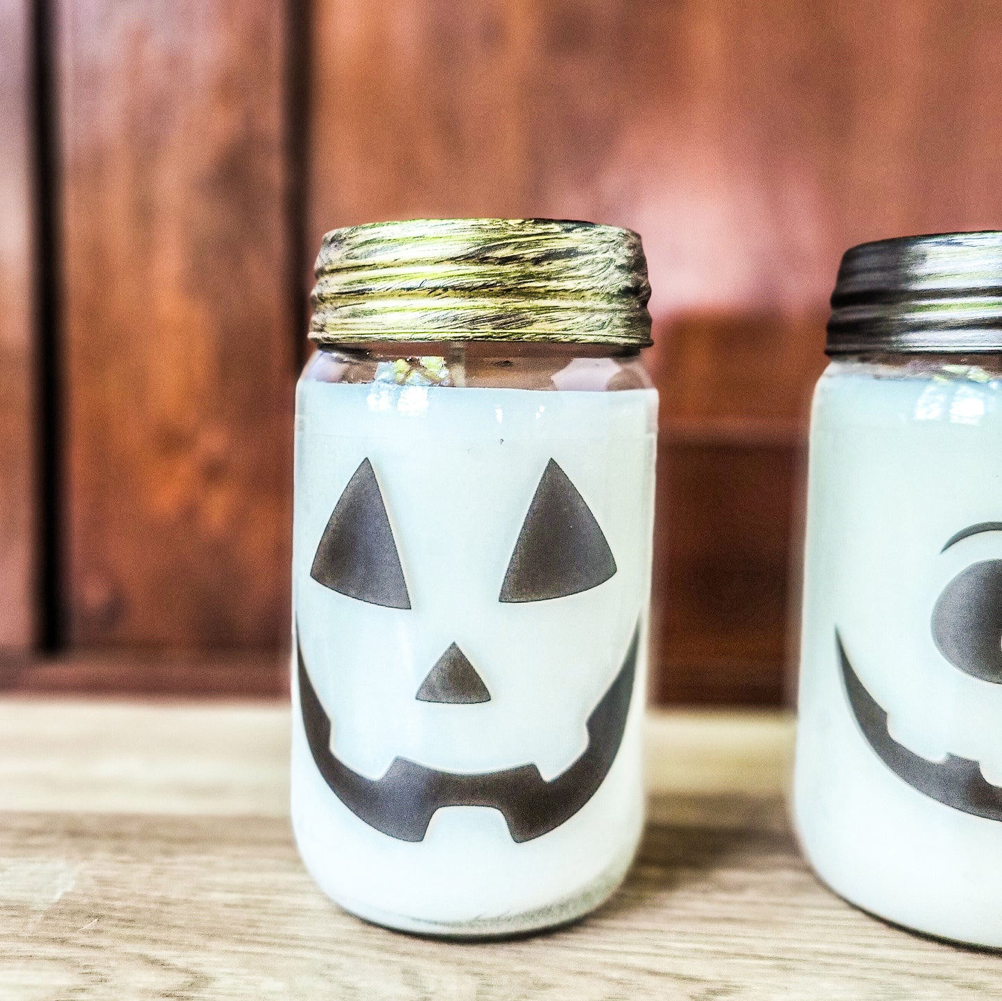 Mason Jar Halloween Soy Candles