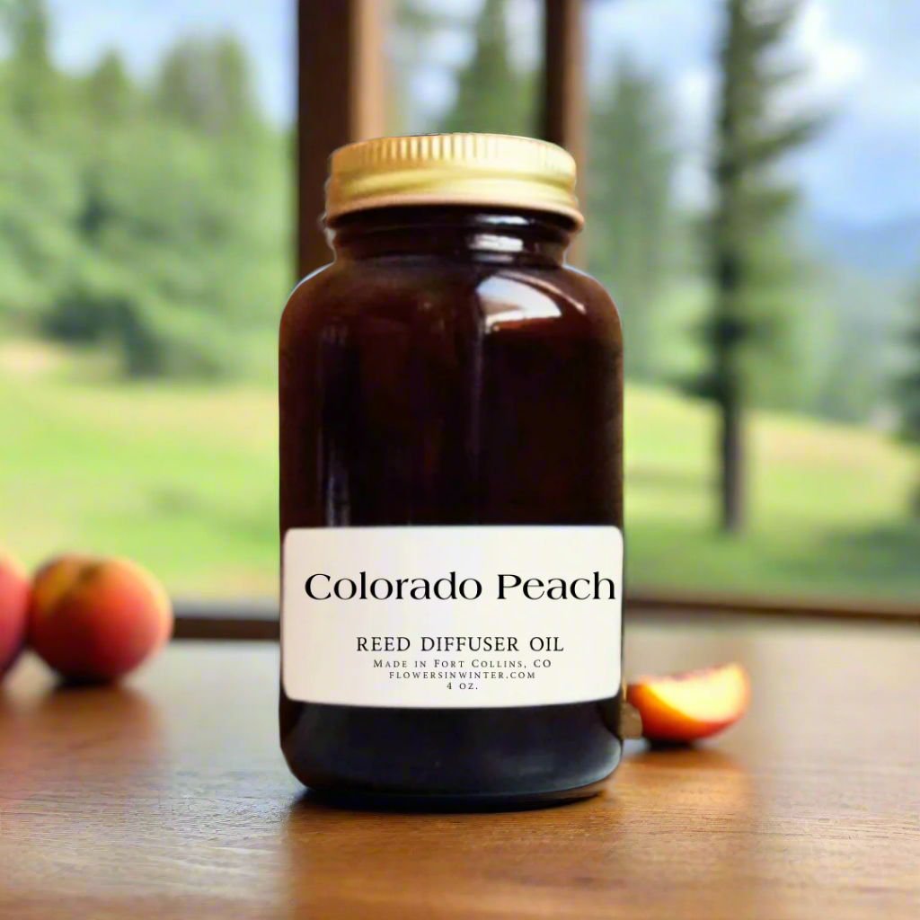 Colorado Peach Reed Diffuser Oil - Flowers in Winter Shop