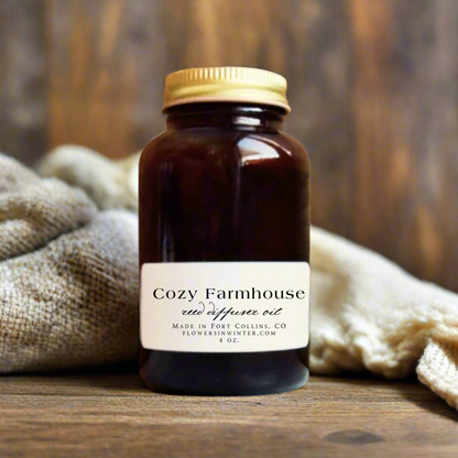 Cozy Farmhouse Reed Diffuser Oil - Flowers in Winter Shop