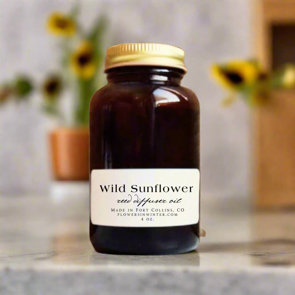 Wild Sunflower Reed Diffuser Oil - Flowers in Winter Shop