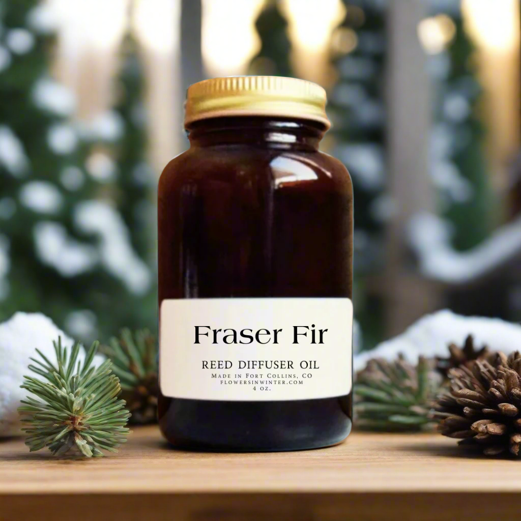 Fraser Fir Reed Diffuser Oil - Flowers in Winter Shop