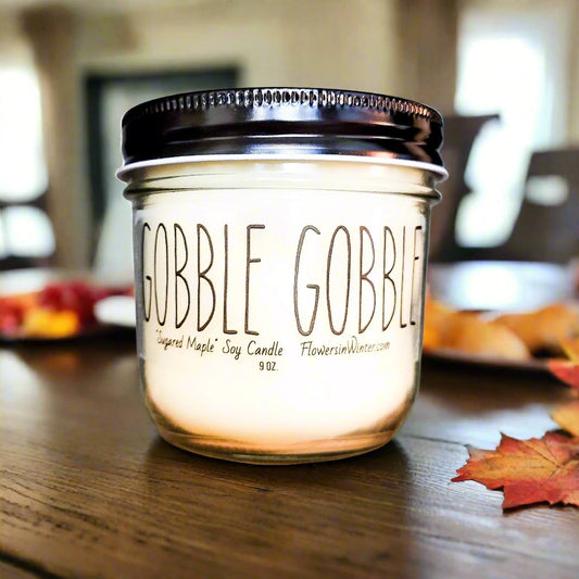 Gobble Gobble Farmhouse Soy Candle - Flowers in Winter Shop