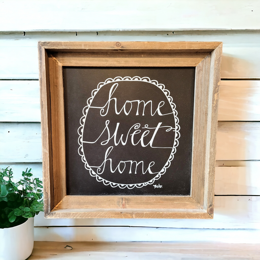 Home Sweet Home Sign - Flowers in Winter Shop