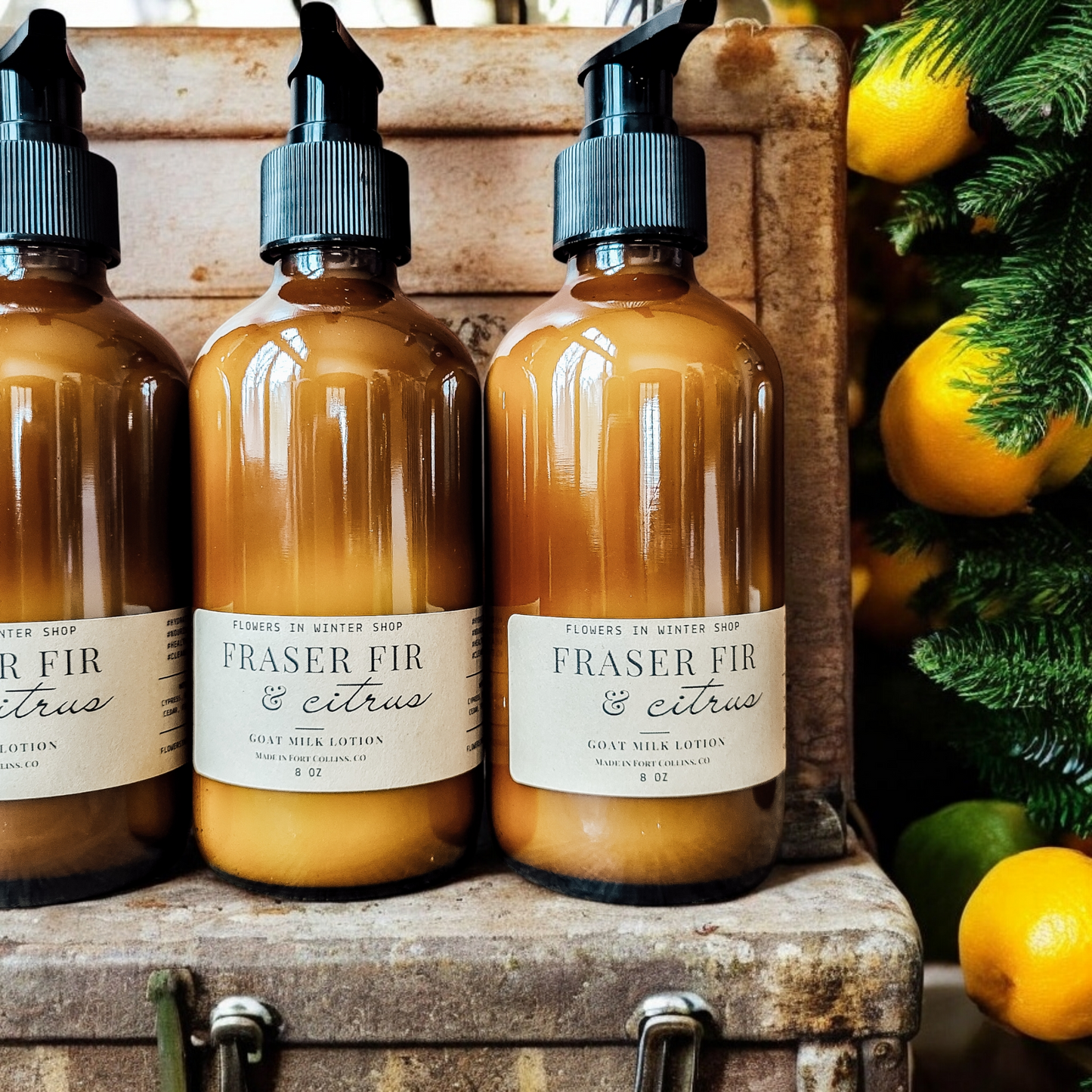 8 oz. Fraser Fir & Citrus Goat Milk Lotion