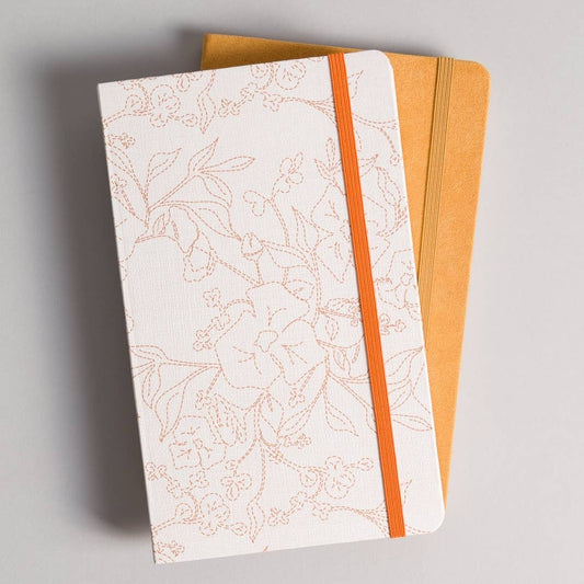 Fresh Foliage 2-Pack Journal Set, Lined & Dot Grid - Flowers in Winter Shop