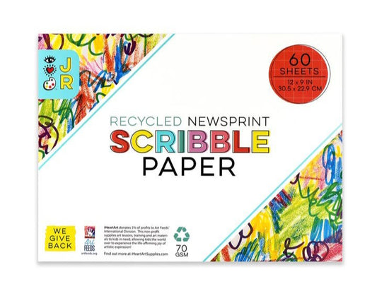 Recycled Newsprint Scribble Pad - Flowers in Winter Shop