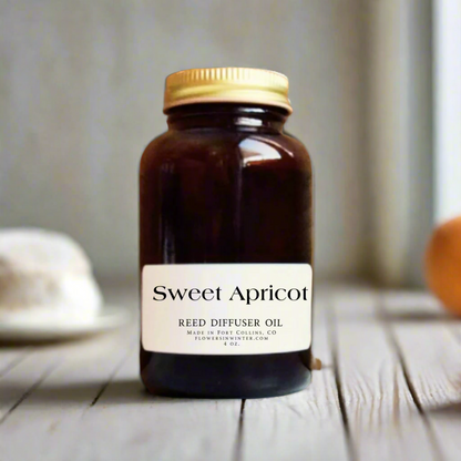 Sweet Apricot Reed Diffuser Oil - Flowers in Winter Shop