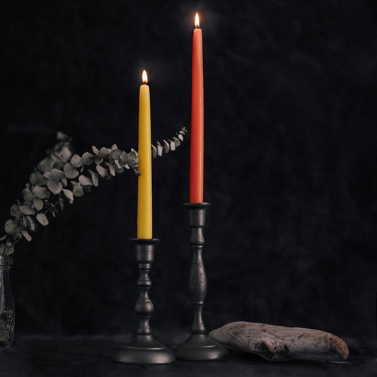 100% Beeswax Taper Candles - Flowers in Winter Shop