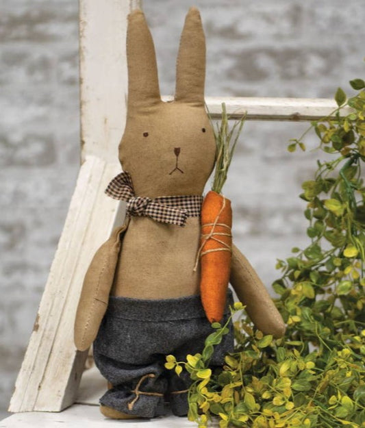 Standing Bunny w/Carrot - Flowers in Winter Shop