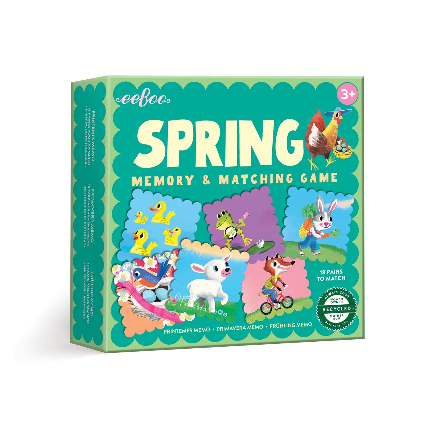 Spring Little Square Memory Game - Flowers in Winter Shop